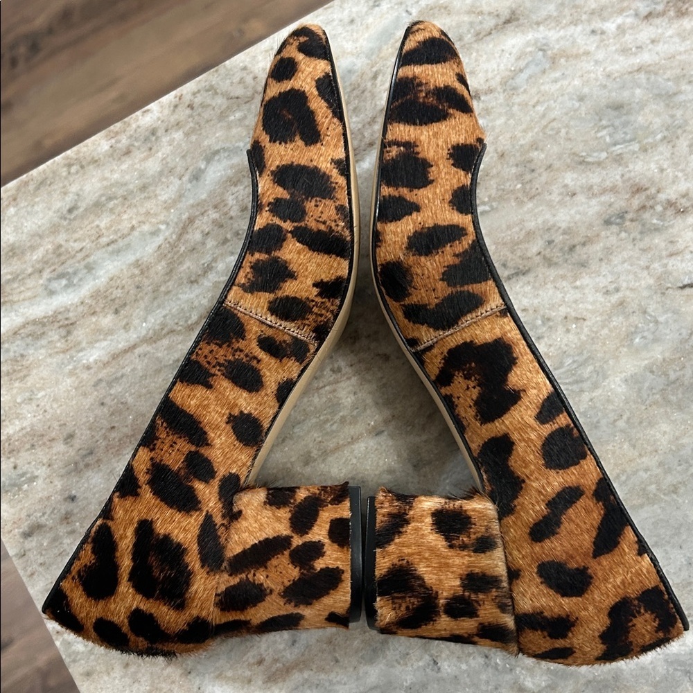 Talbots animal print heels size 7.5M Brown & Black - Picture 6 of 13
